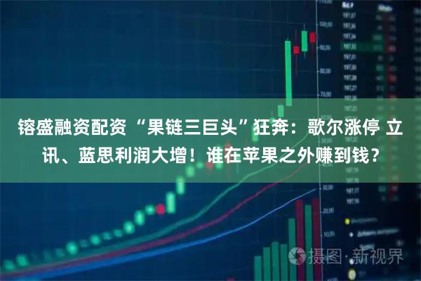 镕盛融资配资 “果链三巨头”狂奔：歌尔涨停 立讯、蓝思利润大增！谁在苹果之外赚到钱？