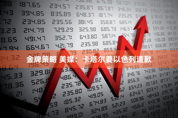 金牌策略 美媒：卡塔尔要以色列道歉