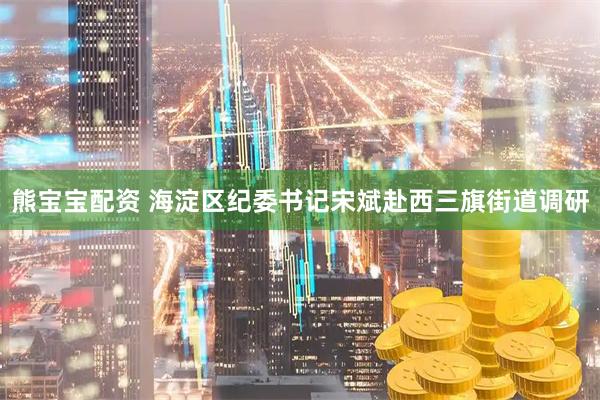 熊宝宝配资 海淀区纪委书记宋斌赴西三旗街道调研